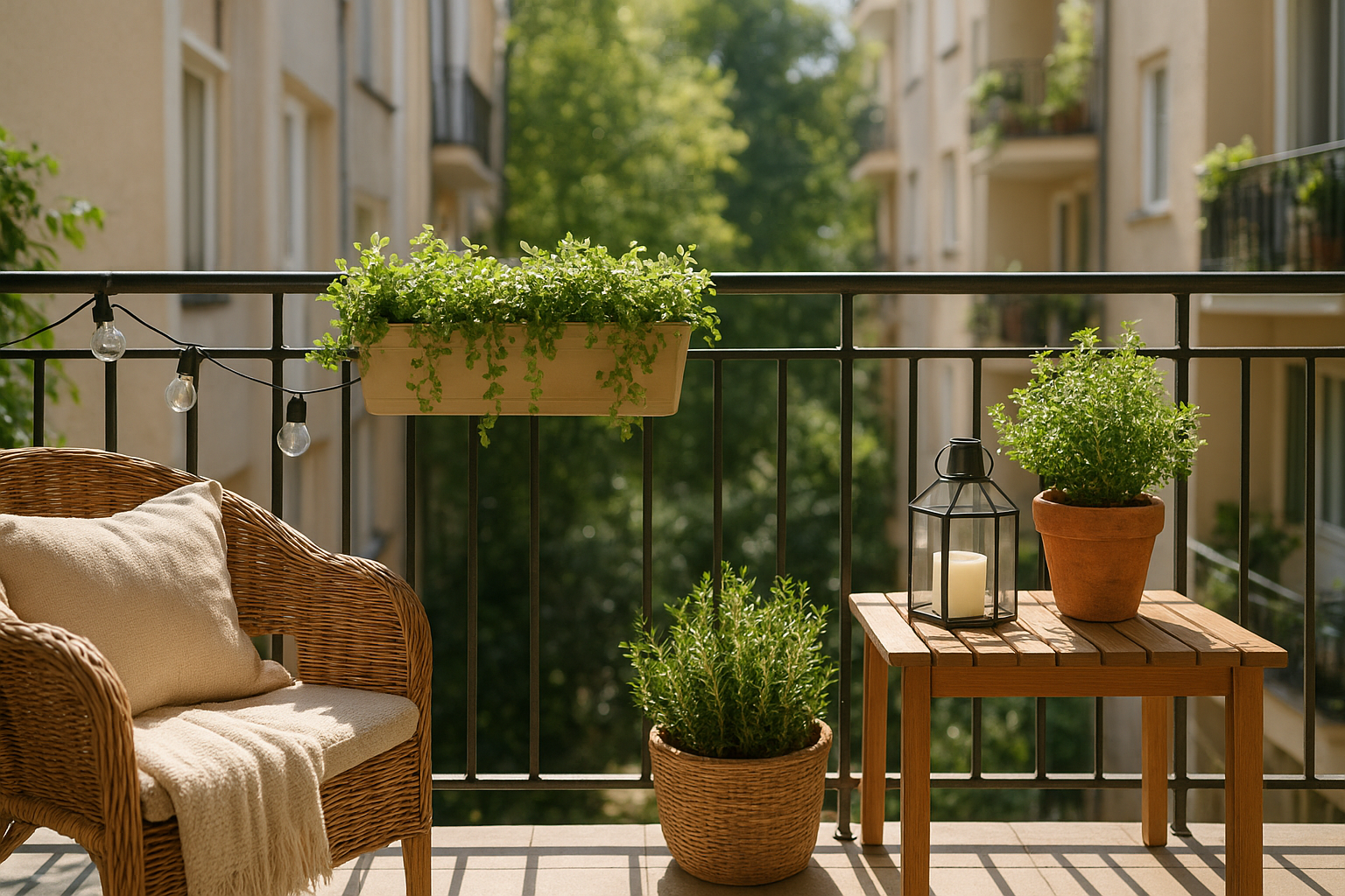 Biztonságos és stílusos ötletek a balkon korlát dekorálásához