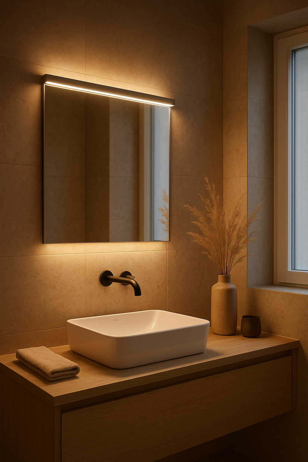 Fürdőszoba világítás: hangulatfényekkel a tökéletes élményért