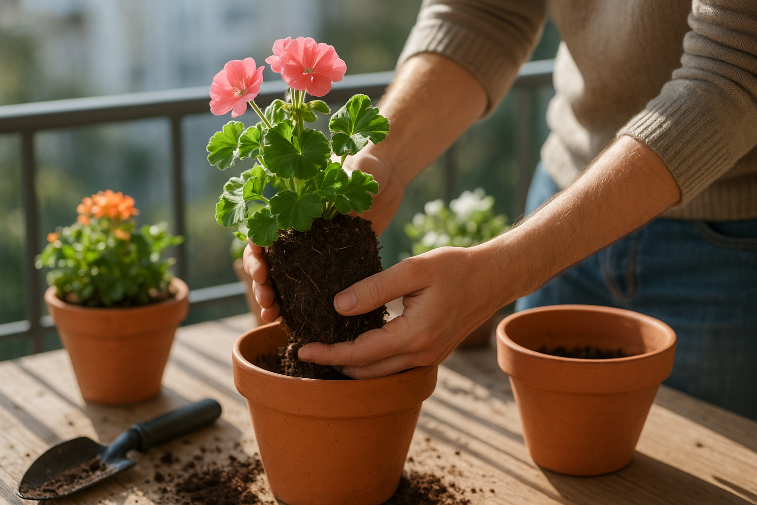 Balkon növények átültetése sérülés nélkül