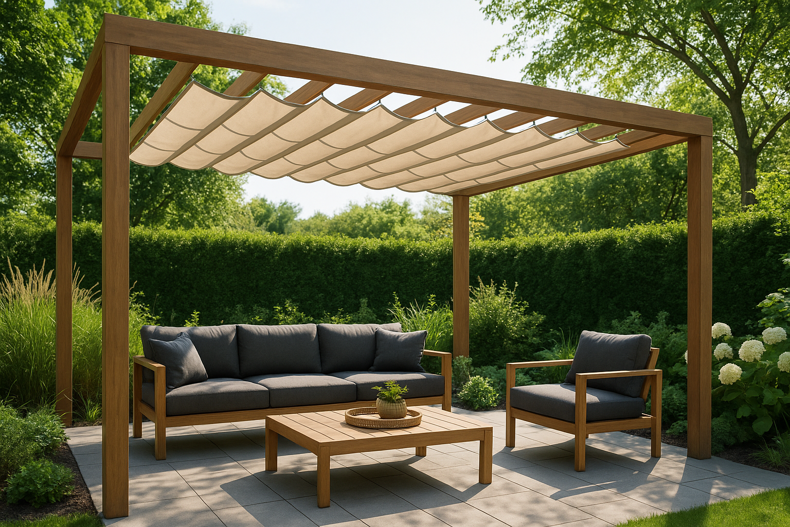 Kerti pergola árnyékolás ötletek