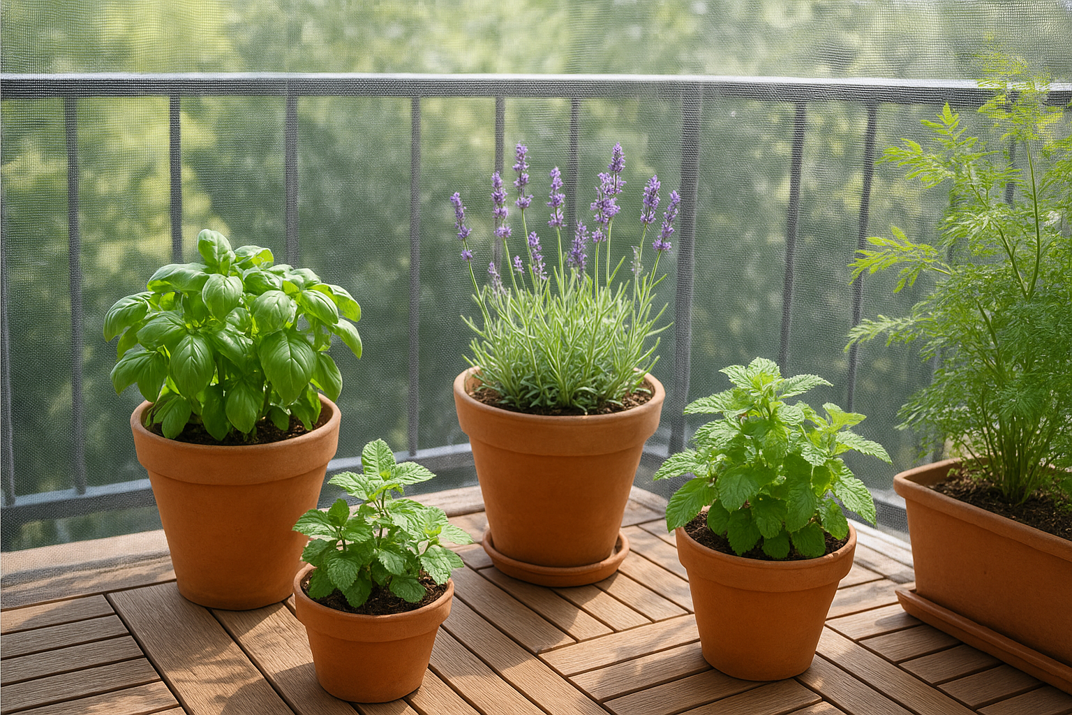 Balkon szúnyogvédelem növényekkel