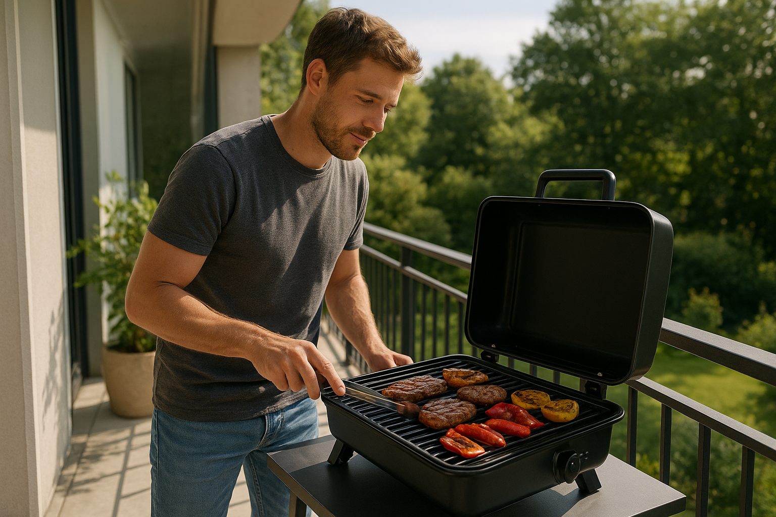 Kipróbáltuk a hordozható grillt erkélyen és kertben is